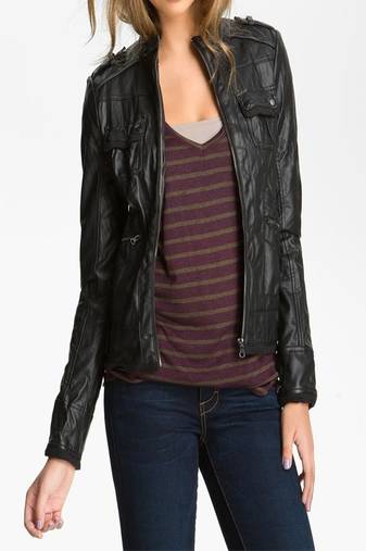 Women black 100% lambskin leather jacket biker motorcycle napa leather jacket-lc-112