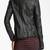 Women black 100% lambskin leather jacket biker motorcycle napa leather jacket-lc-112