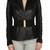 Women black 100% lambskin leather jacket biker motorcycle napa leather jacket-lc-113