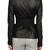 Women black 100% lambskin leather jacket biker motorcycle napa leather jacket-lc-113