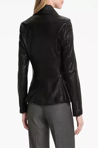 women's black napa leather biker jacket classic moto zip style ultimate