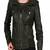 Women black 100% lambskin leather jacket biker motorcycle napa leather jacket-lc-115