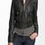 Women black 100% lambskin leather jacket biker motorcycle napa hood leather jacket-lc-116