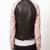 Women black 100% lambskin leather jacket biker motorcycle napa leather jacket-lc-120