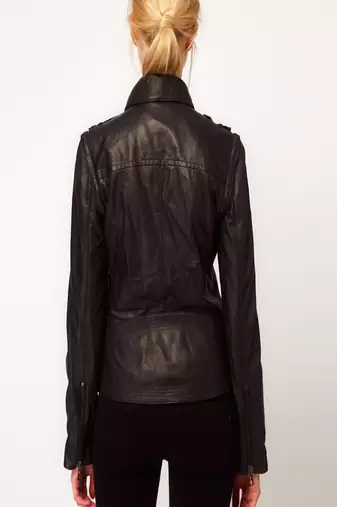 women's black napa leather biker jacket classic moto zip style premium exclusive