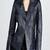 Women navy blue 100% lambskin leather jacket biker motorcycle napa leather jacket-lc-122