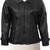Women black 100% lambskin leather jacket biker motorcycle napa leather jacket-lc-125