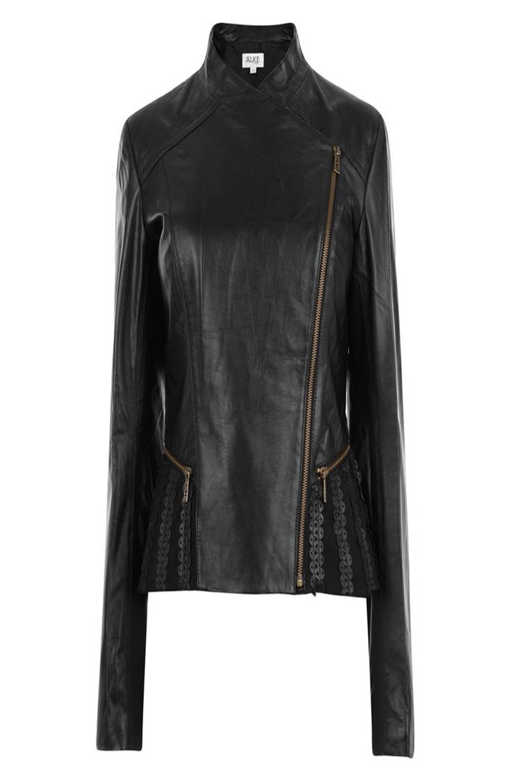 Women black 100% lambskin leather jacket biker motorcycle napa leather jacket-lc-127