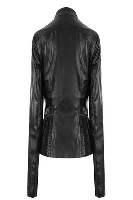 women's black napa leather biker jacket classic moto zip style premium genuine 2