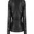 Women black 100% lambskin leather jacket biker motorcycle napa leather jacket-lc-127