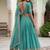 Wonderful Sea Green Floral Embroidery Organza Lehenga Choli With Dupatta