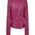 Women pink 100% lambskin leather jacket biker motorcycle napa leather jacket-lc-128