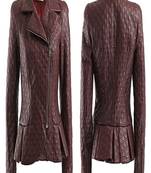 women's genuine napa leather biker jacket classic moto zip style premium