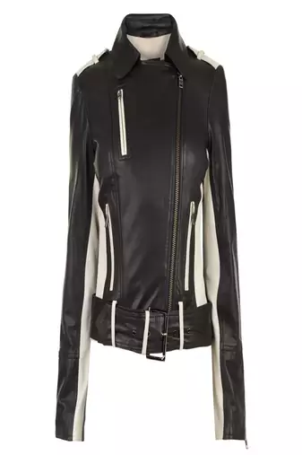 Women black 100% lambskin leather jacket biker motorcycle napa leather coatlc-131