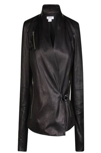 Women black 100% lambskin leather jacket biker motorcycle napa leather coatlc-133