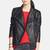 Women black 100% lambskin leather jacket biker motorcycle napa leather coatlc-137