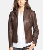 women's black napa leather biker jacket classic moto zip style premium versatile