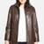 Women brown 100% lambskin leather jacket biker motorcycle napa leather coatlc-141