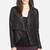 Women black 100% lambskin leather jacket biker motorcycle napa leather coatlc-143