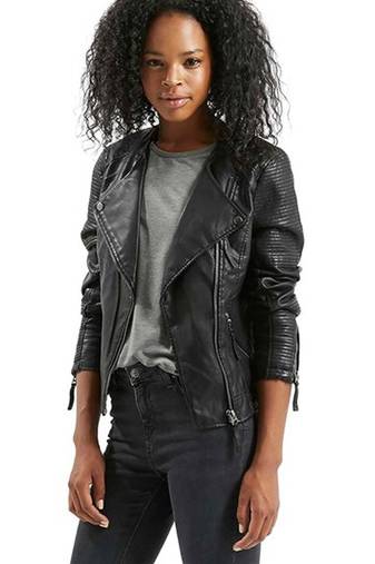 women's black napa leather biker jacket classic moto zip style premium elite
