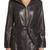 Women black 100% lambskin leather jacket biker motorcycle napa leather coatlc-146