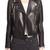 Women black 100% lambskin leather jacket biker motorcycle napa leather jacket lc-150