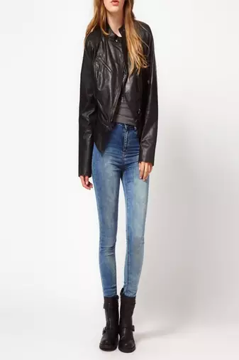 Women black 100% lambskin leather jacket biker motorcycle napa leather jacket lc-151