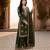 Mehendi silk readymade suit with embroidery & diamond work