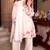 White silk readymade suit with thread embroidery work