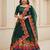 Thread Work Semi Stitched Lehenga & Unstitched Blouse With Dupatta