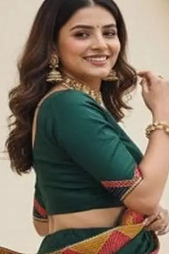 Thread Work Semi Stitched Lehenga & Unstitched Blouse With Dupatta