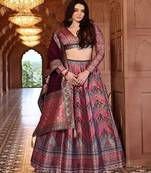 Ready to Wear Lehenga & Unstitched Blouse With Dupatta