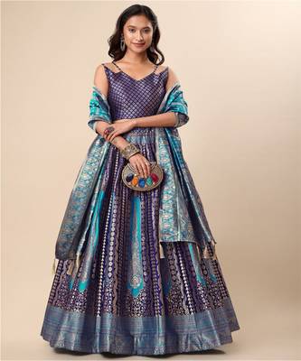 Ready to Wear Lehenga & Unstitched Blouse With Dupatta 1