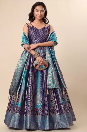 Ready to Wear Lehenga & Unstitched Blouse With Dupatta