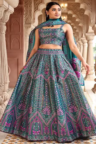 Ready to Wear Lehenga & Unstitched Blouse With Dupatta