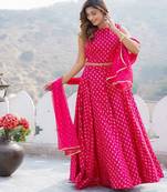 Printed Foil Print Ready to Wear Lehenga & Blouse With Dupatta