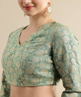 Jashn Foil Print Lehenga & Blouse With Dupatta 2