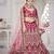 Embroidered Thread Work Semi Stitched Lehenga & Unstitched Blouse With Dupatta