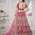 Embroidered Thread Work Semi Stitched Lehenga & Unstitched Blouse With Dupatta