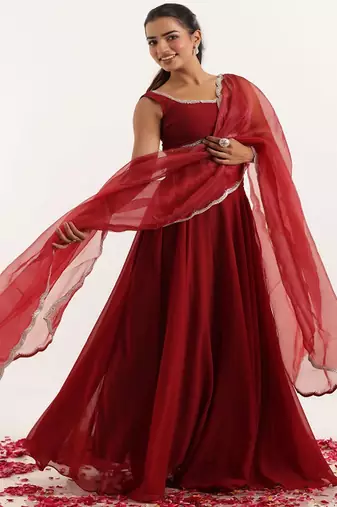 Noor Square Neck Gotta Patti Ready to Wear Lehenga & Blouse With Dupatta