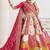 Embroidered Banarasi Silk Semi Stitched Panelled Lehenga & Unstitched Blouse With Dupatta