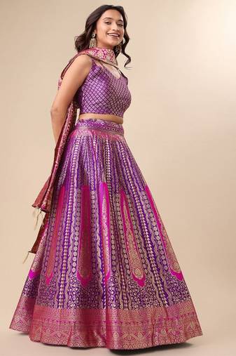 Ready to Wear Lehenga & Unstitched Blouse With Dupatta