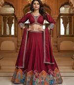 Embroidered Lehenga Choli With Dupatta