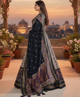 Printed Kalamkari Ready to Wear Lehenga & Unstitched Blouse With Dupatta 4