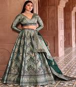 Ready to Wear Lehenga & Unstitched Blouse With Dupatta