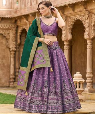 Ready to Wear Lehenga & Unstitched Blouse With Dupatta 1