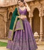 Ready to Wear Lehenga & Unstitched Blouse With Dupatta