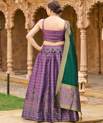 Ready to Wear Lehenga & Unstitched Blouse With Dupatta 3