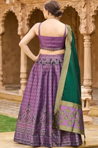 Ready to Wear Lehenga & Unstitched Blouse With Dupatta