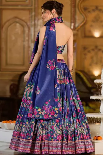 Printed Ready to Wear Lehenga & Blouse With Dupatta